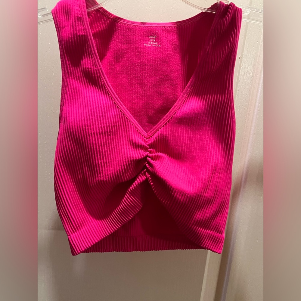 Hot pink aerie ribbed tank